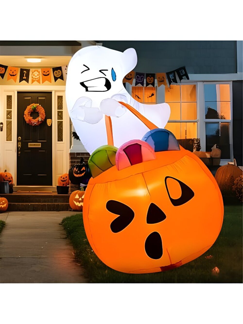 5 FT Tall Halloween Inflatables Outdoor Decorations, Inflatable Cute